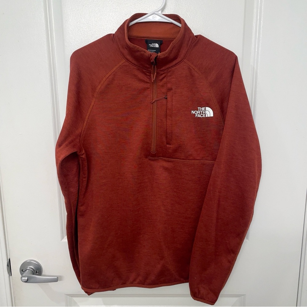The North Face Burnt Orange Quarter-Zip Pullover